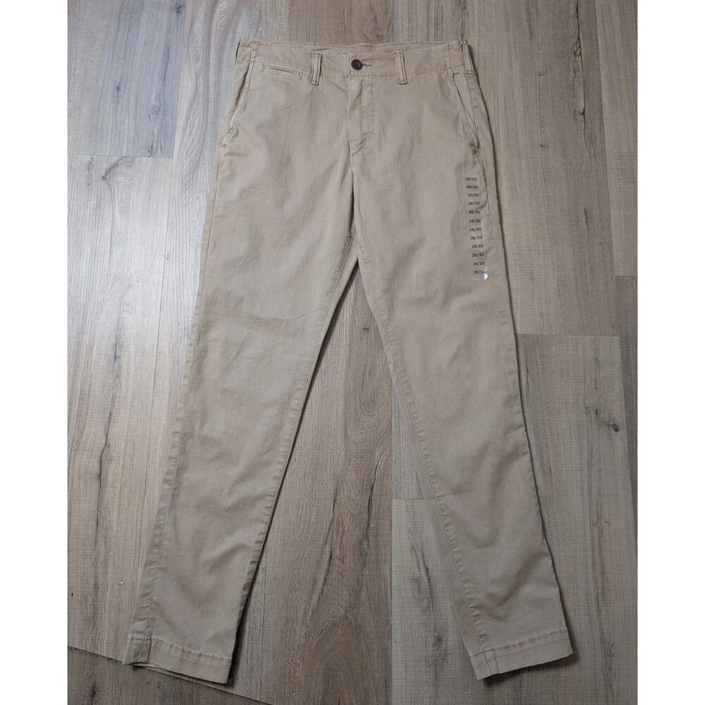NWOT American Eagle Size 28x29 Khaki Pants Skinny Chino Flex Preppy Workwear * - Picture 2 of 12